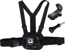 Suptig Chest Mount, Adjustable Chest Strap, Breathable Material for Gopro Hero 1