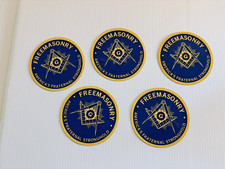 Freemasonry 5 New Vintage Masonic Stickers Decal America's Fraternal Stronghold