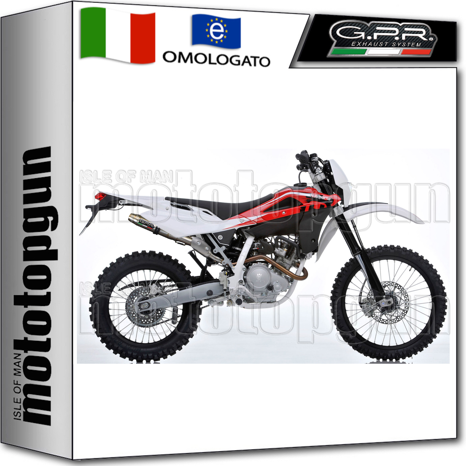 GPR SCARICO COMPLETO HOM DEEPTONE INOX HUSQVARNA TE 125 4T 2012 12 2013 13