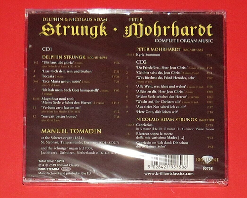 Strungk & Mohrhaupt - Complete Organ Music (Manuel Tomadin) -- 2er-CD / Klassik - Bild 2 von 2