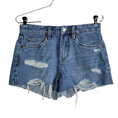 Blank NYC Women's The Barrow Denim Shorts Size 26 Blue 28X3 NWT