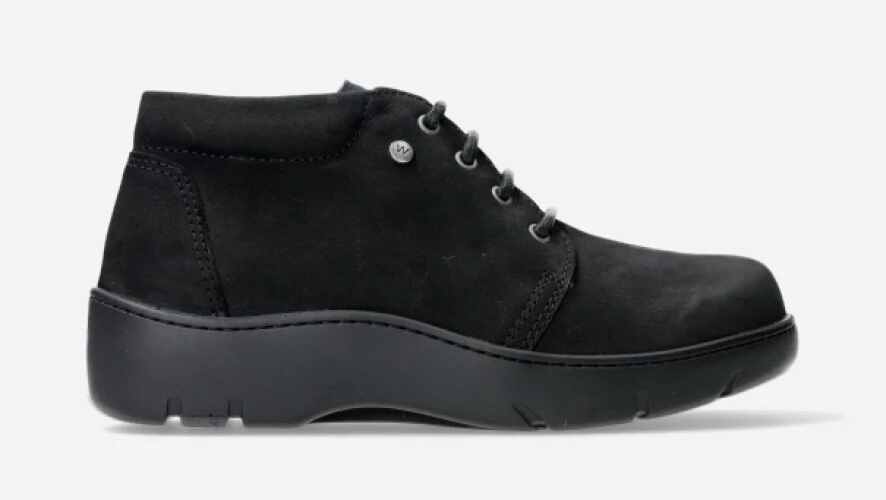 WOLKY Women's TARDA XW/WR Water Resistant Ankle Boot, Black Nubuck