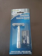 Assured Double Edge Stainless Shaving Safety Razor - Men's Classic. New.