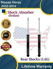 Premium Quality OE Rear Shocks For 2012-2014 Nissan Versa 1.6L Lifetime Warranty