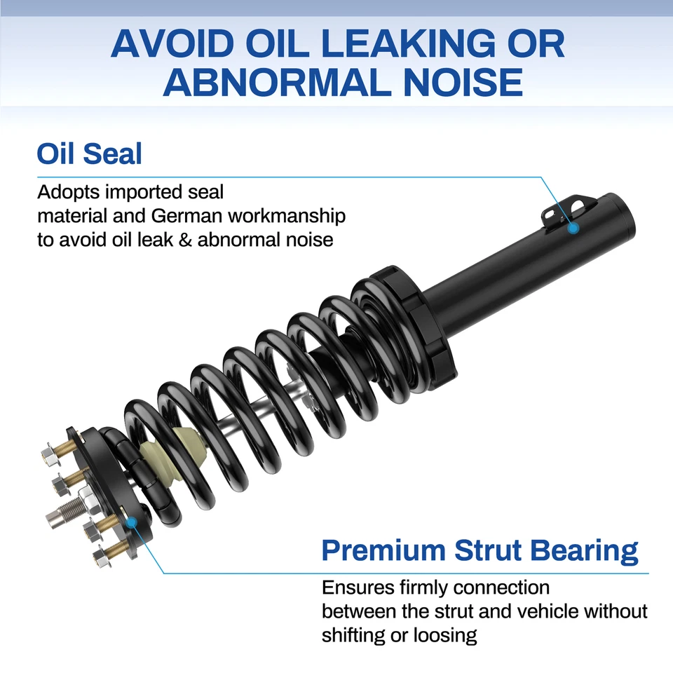 Front + Rear Struts Shocks Assembly for 2006- 2010 Jeep Commander Grand Cherokee - Imagem 4 de 4