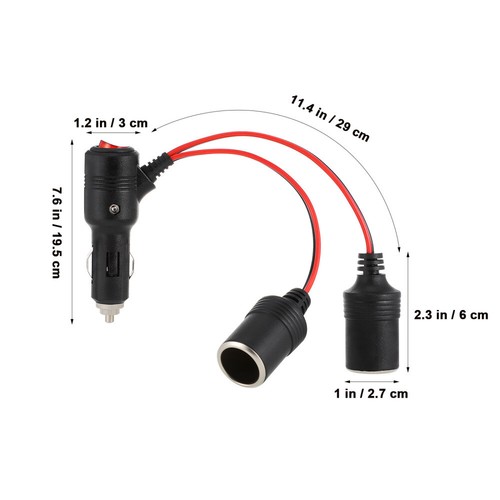 Schalter Für Zigarettenanzünder Autolade-Verlängerungskabel-Adapter - 第 11/11 張圖片