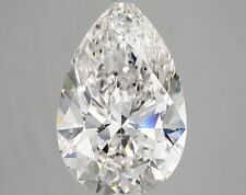 Lab-Grown Diamond 3.50 Ct Pear F SI1 Quality Very good Cut GIA Certified Loose 696.57 per carat