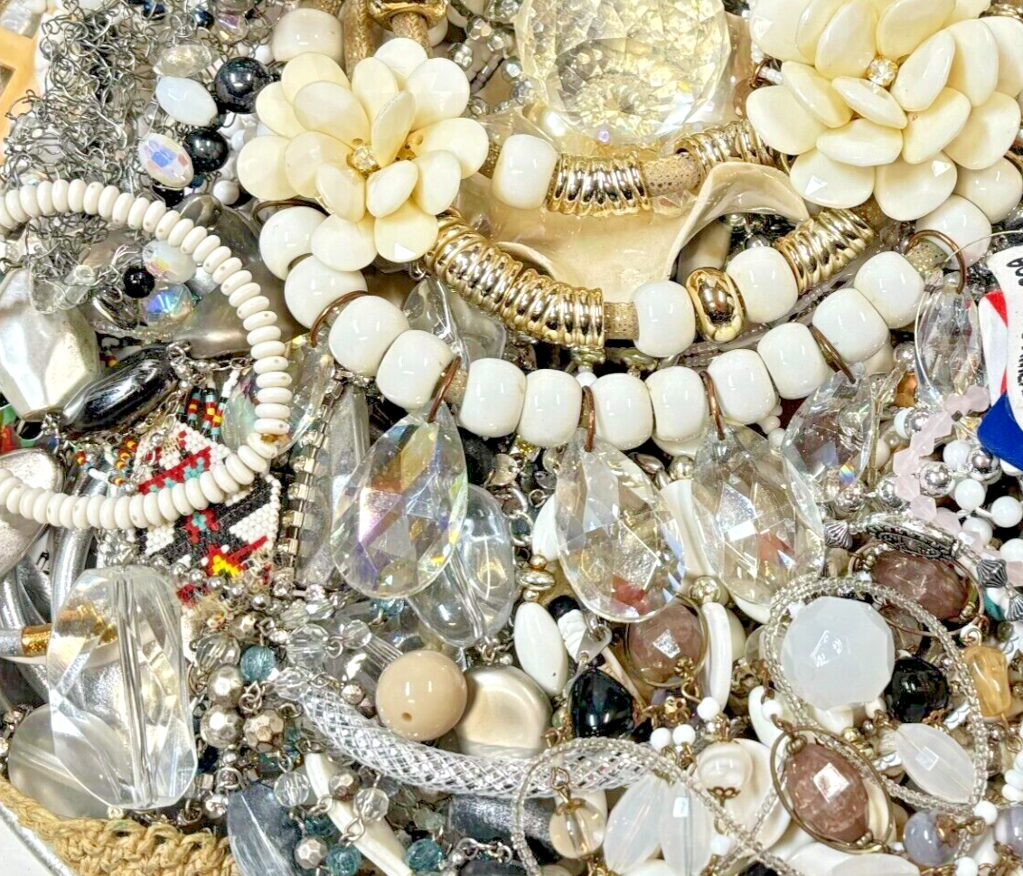 pounds Estate Fashion Jewelry, single lot All Wearable, intact