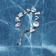 Zero Trace Charms Bracelet: Darknet Jewelry For Internet Privacy Activists