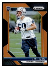 2018 Panini Prizm #290 Ryan Izzo Prizm Orange Die Cut #/249