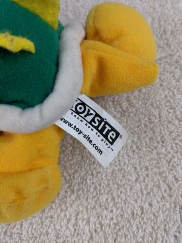Peluche vintage BD&A Mario Brothers Bowser Beanbag 7 pollici etichetta tush raro gioco - Foto 3 di 4