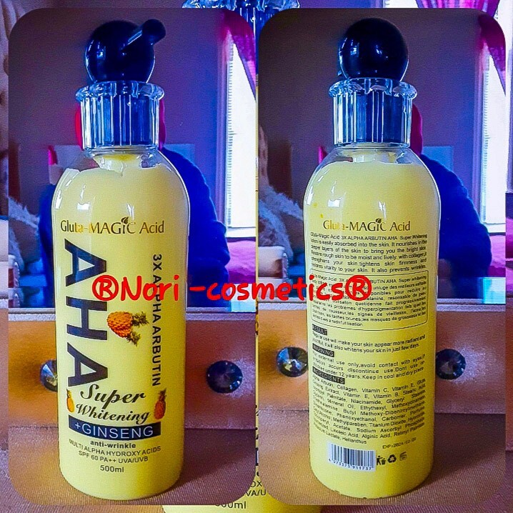 Gluta Magic Acid 3x Alpha Arbutin AHA Super Whitening Body Milk/500ML | eBay