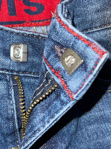 Levi’s 511 Kids Boys Blue Denim Straight Leg Dark Wash Jeans - Size 5 Regular - Picture 6 of 6
