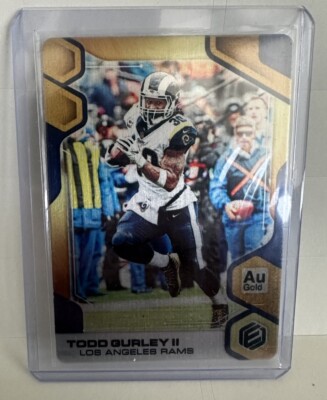 Todd Gurley 2019 Panini Elements Football Gold Mental Card /25 Rams  