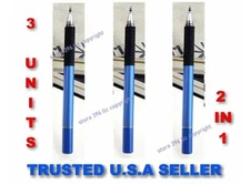 3x Stylus Pen 2 in 1 Fine Point & Mesh Tip for Touch Screen Tablet PC smartphone