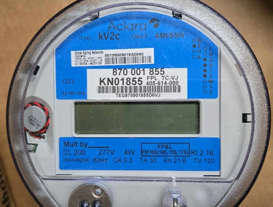 Aclara KV2C Class 20 4 Wire Autoranging 120-480V 60 Hz Watthour Meter - KN01855 - Image 3 of 4