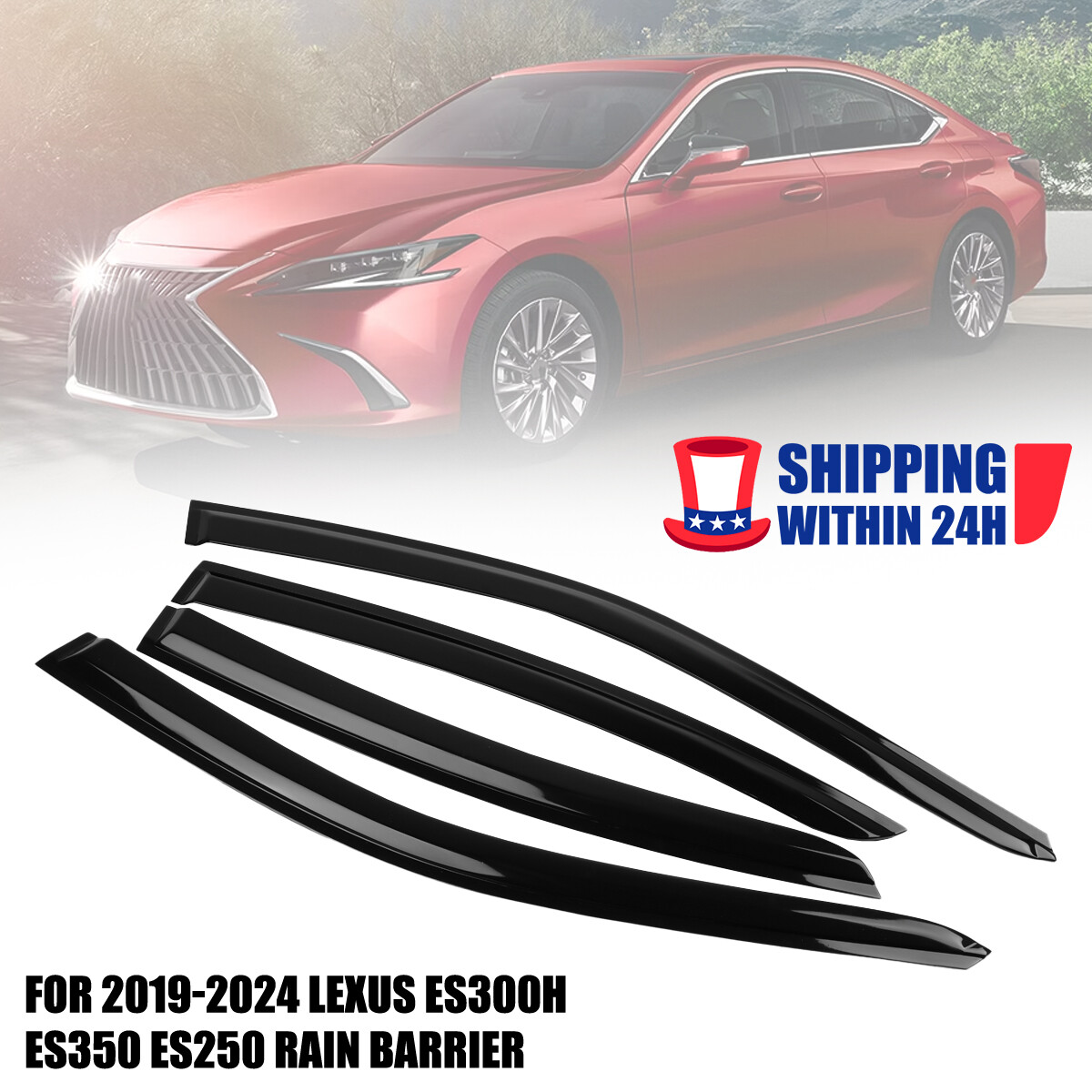Lexus Es300h 2023 FOR 2019-2025 LEXUS ES300h ES350 JDM 3D WAVY MUGEN ...