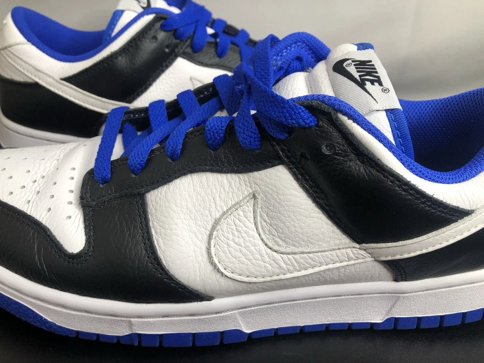 Nike Dunk Low Men's Size 10 White Black Game Royal Shoe FD9064-110 EUC FAST SHIP - Image 3 of 4