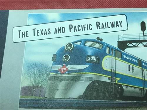 Libro biglietti vintage c1950 Texas And Pacific Railway ROUTE OF THE EAGLES inutilizzato - Foto 2 di 6