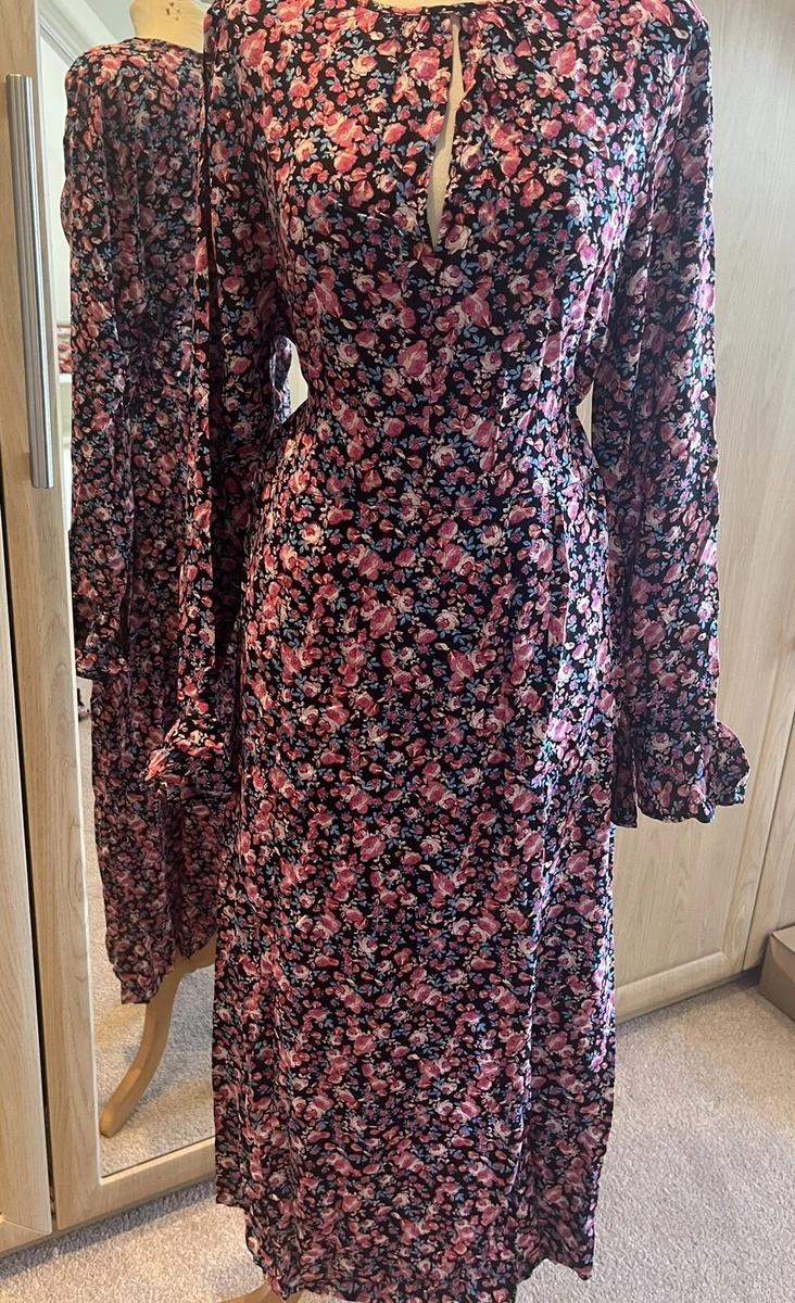 Miss selfridge floral midi best sale dress