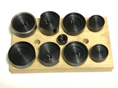 10 Piece Wheel Cup Tool Set for Lionel ST 350 Chicago Rivet Press & others etc.
