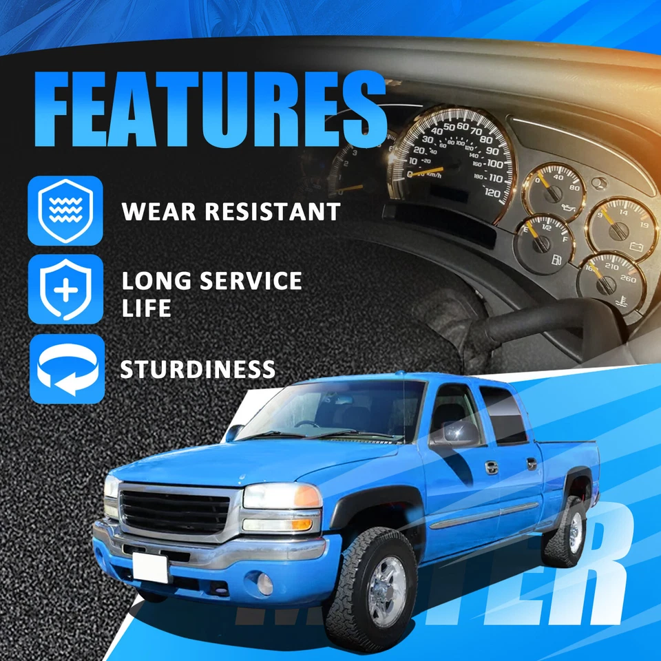 Gauge Cluster Lens Cover Gold Trim Rings for GM Trucks SUVs 2003 2004 2005 2006 Foto 2 de 4