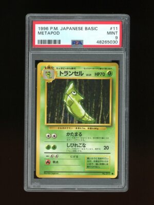 Pokemon PSA 9 MINT Metapod 1996 Base Set Japanese Original Card | eBay
