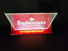 Vintage Budweiser "For Those Who Know" Register Lighted Beer Sign