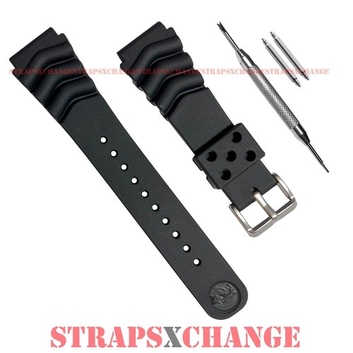 Replacement Z22 Seiko Rubber Divers Watch Band Strap 22 Mm Straight End - Foto 2
