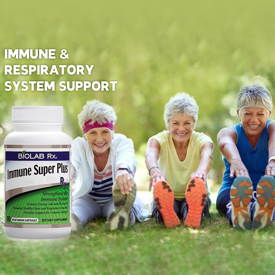 Immune Super Plus Rx™ - Potenciador natural del sistema inmunológico inmune natural - 90 cápsulas Foto 4 de 4