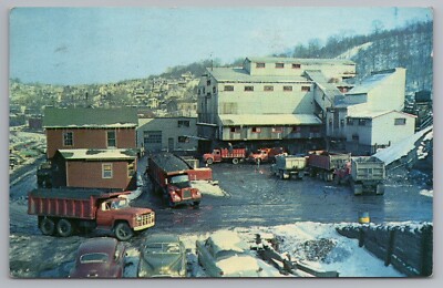 ROSINI COAL CO. CARBON RUN COLLIERY Shamokin PA Classic Truck postcard C3