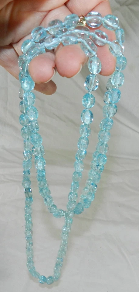 Nuevo con Caja y Bolsa - Collar con Cuentas Azul Océano Lola Rose 56.5" Foto 4 de 4