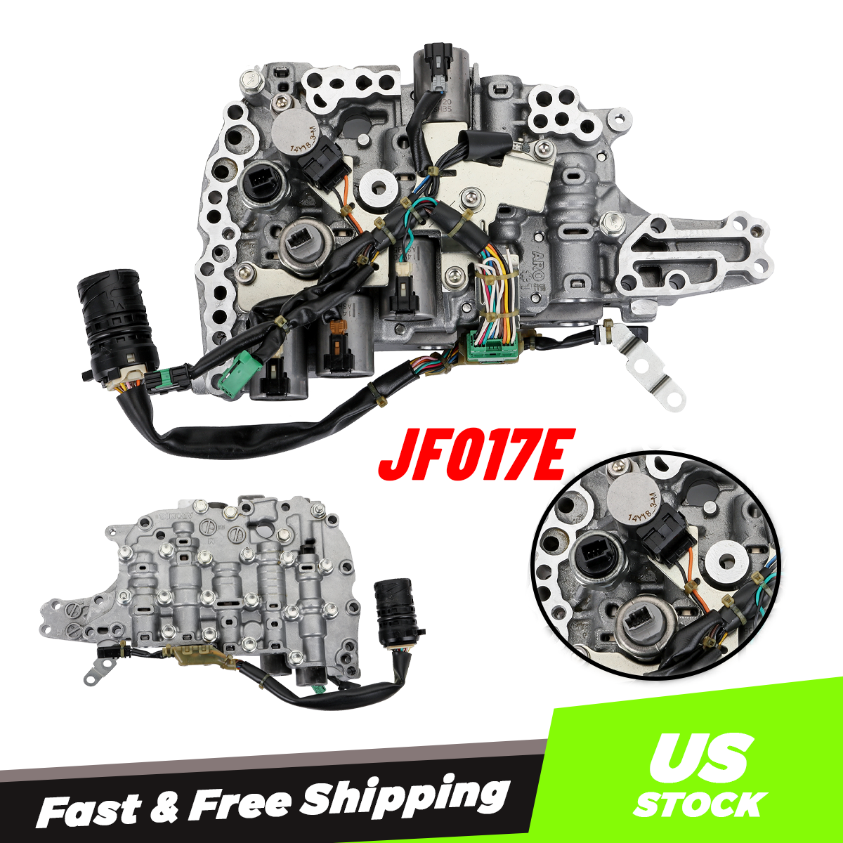 For 2015-2018 Mitsubishi Outlander Valve Body W Shift Solenoids