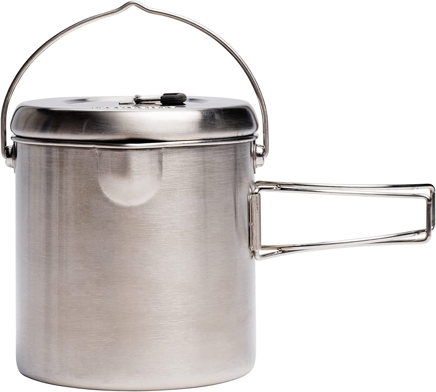 Pot 1800 Stainless Steel Companion Pot for Camping and Backp