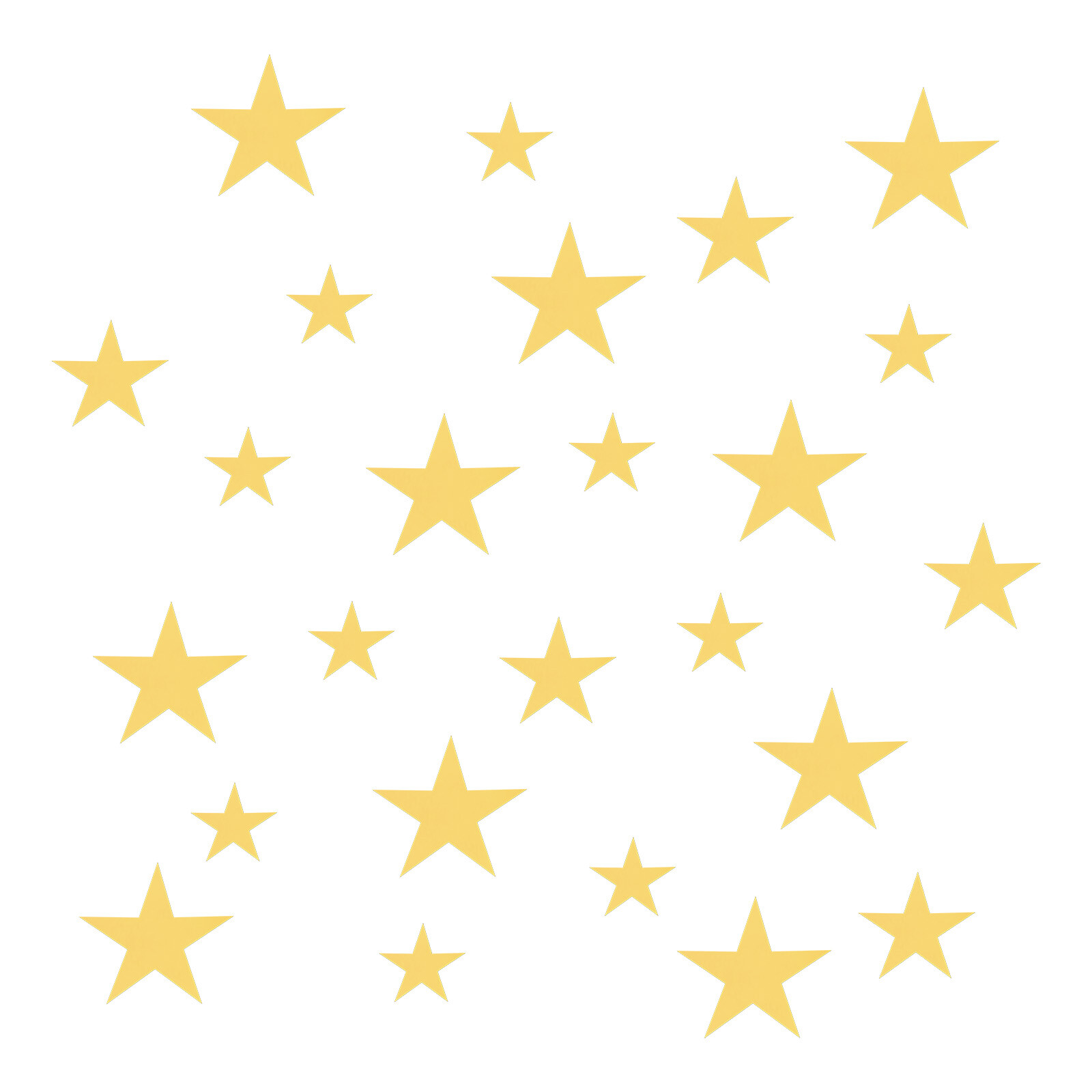 25Pcs in 1Set Acrylic Self Adhesive Star Mirror Wall Sticker Decals, Dark Gold