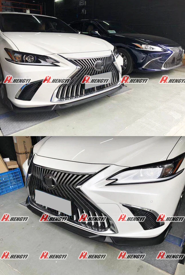 Alerón divisor de labios delantero aspecto fibra de carbono para Lexus ES ES300h ES350 2018-2025 Foto 2 de 4