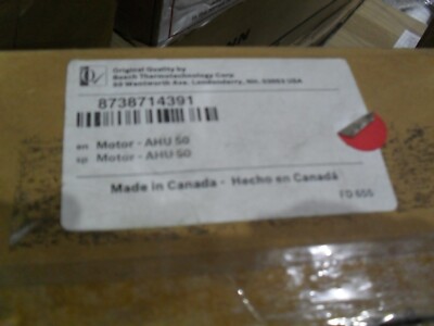 Buderus Bosch 8738714391 Motor