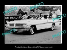 Old Postcard Size Photo Of 1962 Pontiac Parisienne Launch Press Photo Old Postcard Size Photo Of 1962 Pontiac Parisienne Launch Press Photo