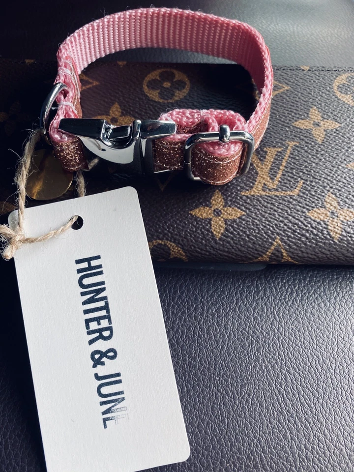 Collar de perro rosa XS Foto 2 de 4