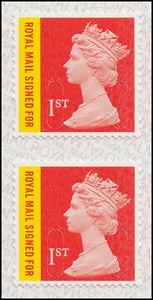 Gb Machin Definitive Royal Mail Signed For First Class Vert Pair Mnh 2020 Ebay