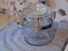 Vintage Pyrex Flameware 7754-B 4 Cup Glass Coffee Percolator Complete all parts