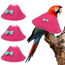 Bird Collars, Bird Cone Collar Protective Cones Pink, S, 3 Pcs