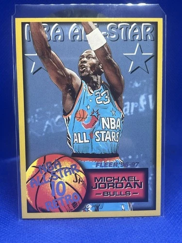 1996-97 Fleer Michael Jordan NBA All-Star 10 Retro #282 Chicago Bulls HOF