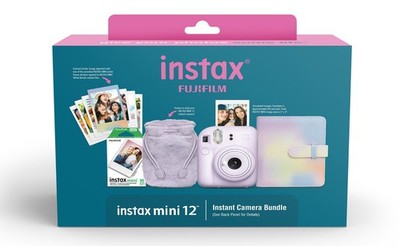 Fujifilm Instax Mini 12 Instant Camera Holiday Bundle Lilac Purple