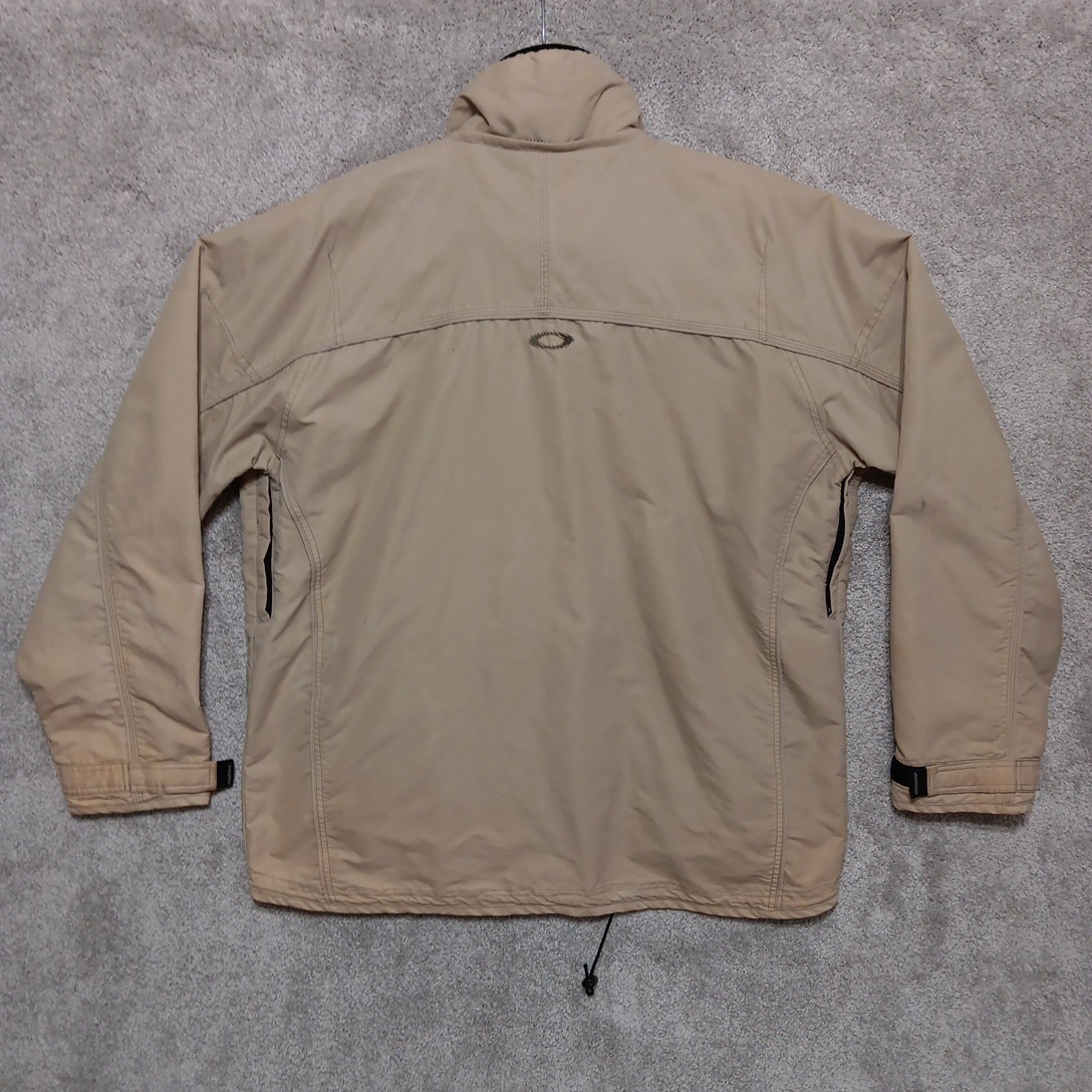 Oakley Software Jacket Men Large Beige Cream Full… - image 2