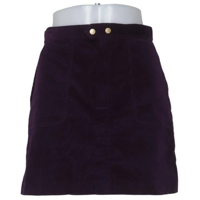 H&M, Rock, Größe: 38, Lila, Sonstiges, Cord, Damen #NjF
