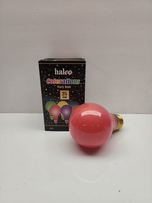 Red Halco Colorations  Light Bulb 25 Watts 130V Christmas Party A19 Red 6335  