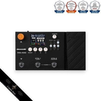 NUX MG-400 Modellierung Gitarre Bass schwarz MG400 Dual DSP Effektprozessor P...