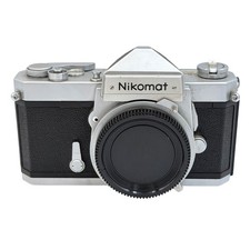 Nikon Nikomat FTN 35mm SLR Film Camera Body Silver Black Made in Japan Working