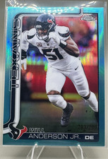 Topps 2025 Chrome Teal Refractor Will Anderson Jr. #121 Houston Texans /299